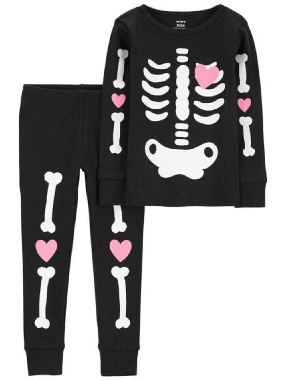 New Toddler 2-Piece Glow Halloween 100% Snug Fit Cotton Pajamas 4T